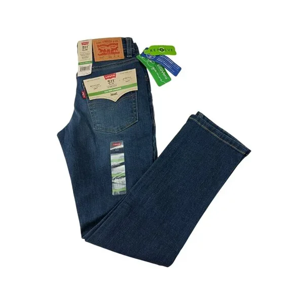 Levi's 511 Slim Flex Stretch 10 Reg. Boy's Blue  Jeans Sz. 25 x 26 - Picture 4 of 8